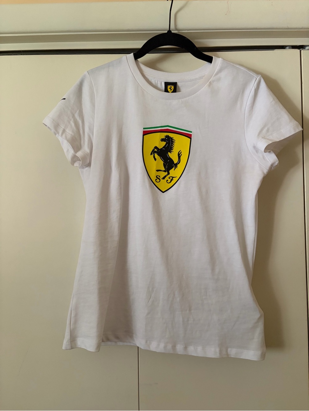 Ferrari F1 White Logo T Shirt small ❤️💛🤍